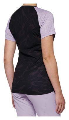 Maillot Manches Courtes Femme 100% Airmatic Noir / Violet