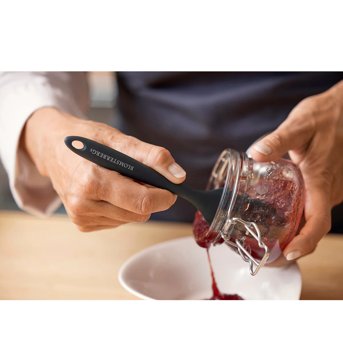 Blomsterbergs Cooking spoon 21 cm Grey