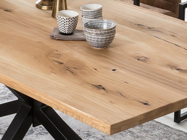 Tischplatte 220x100 Wildeiche Esstisch Schreibtisch DIY Esszimmer Küche Tisch