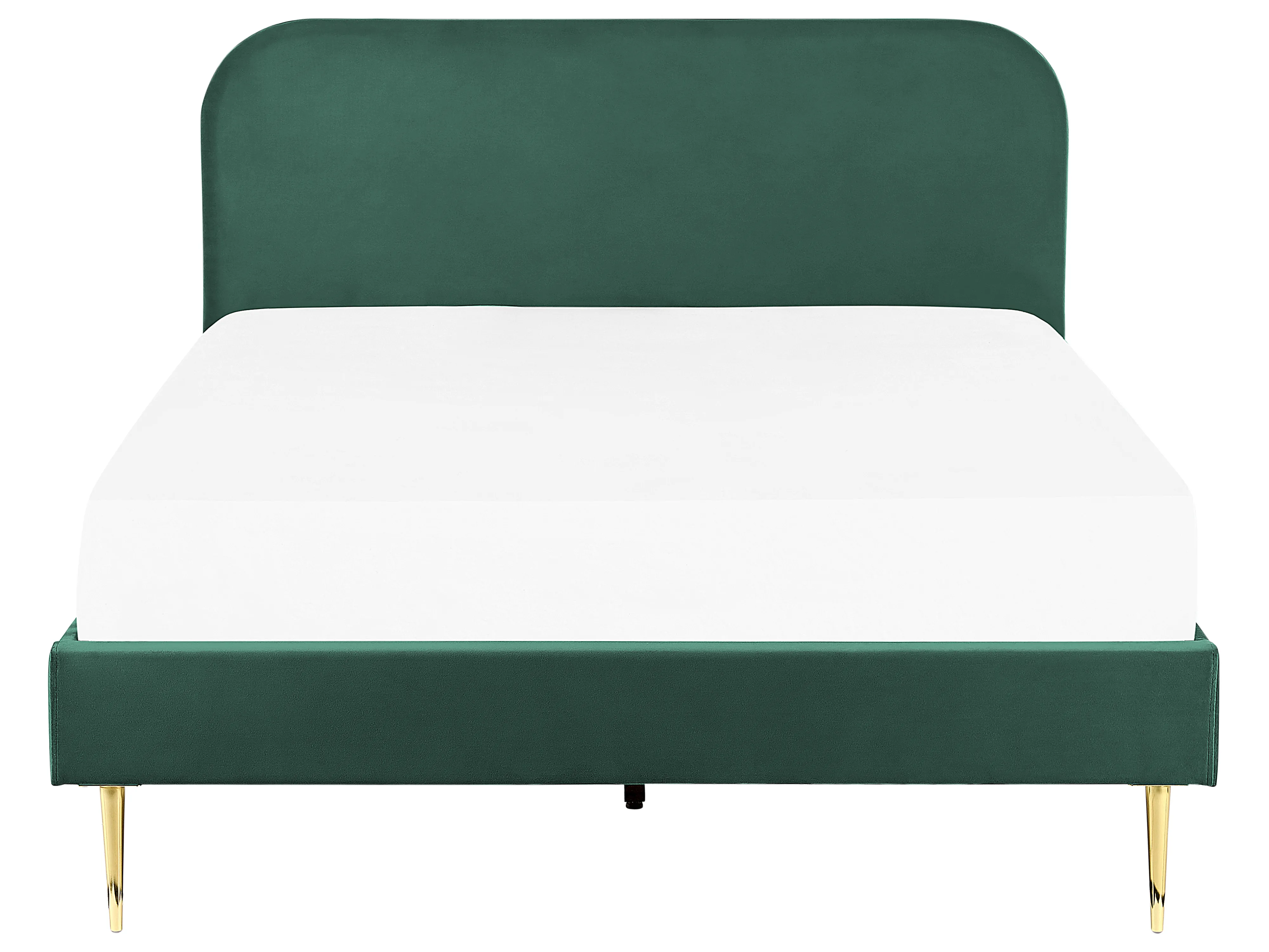 Bed Fluweel FLAYAT 140 x 200 cm Smaragdgroen