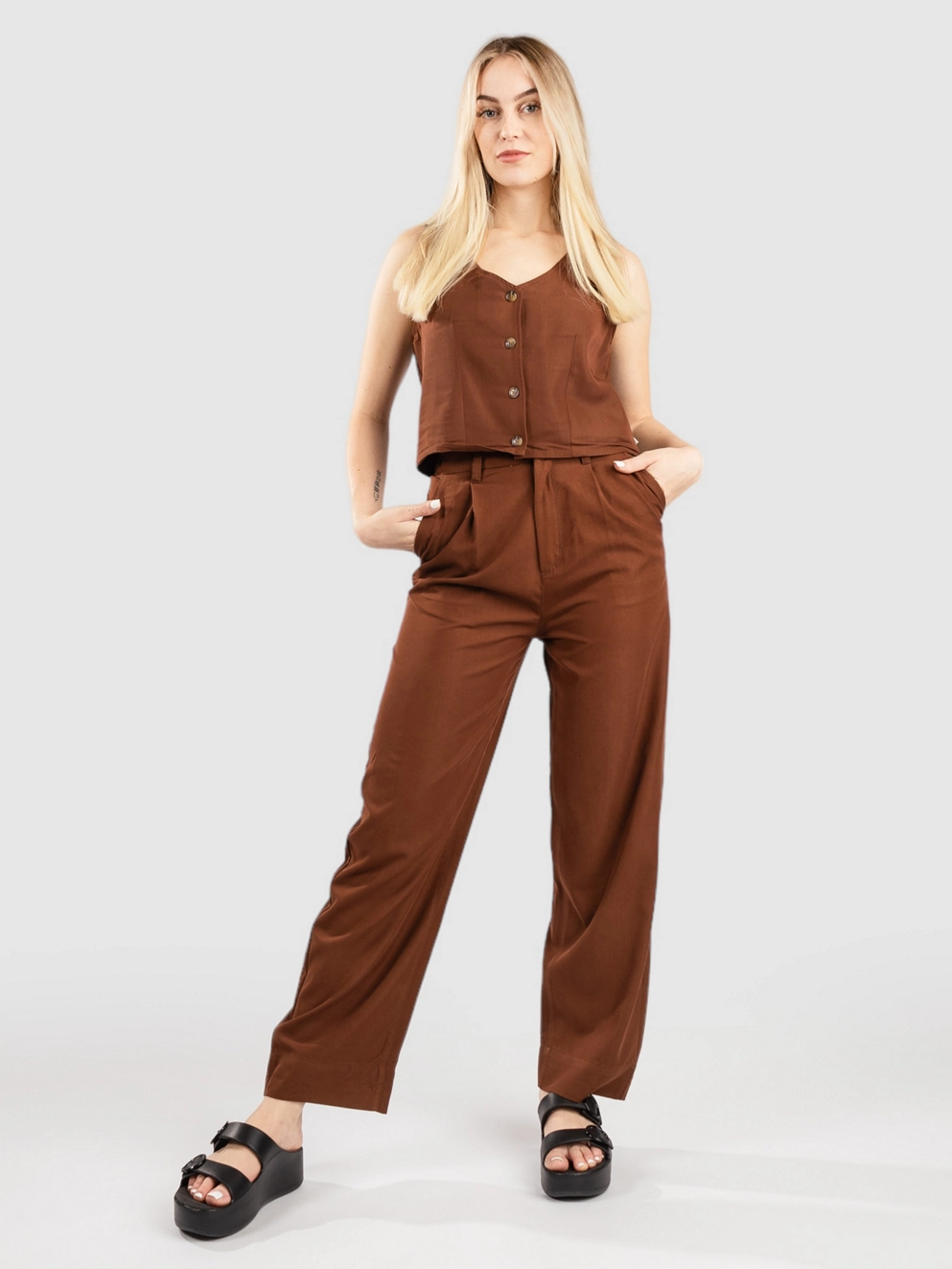 Brixton Polanco Tank Top sepia