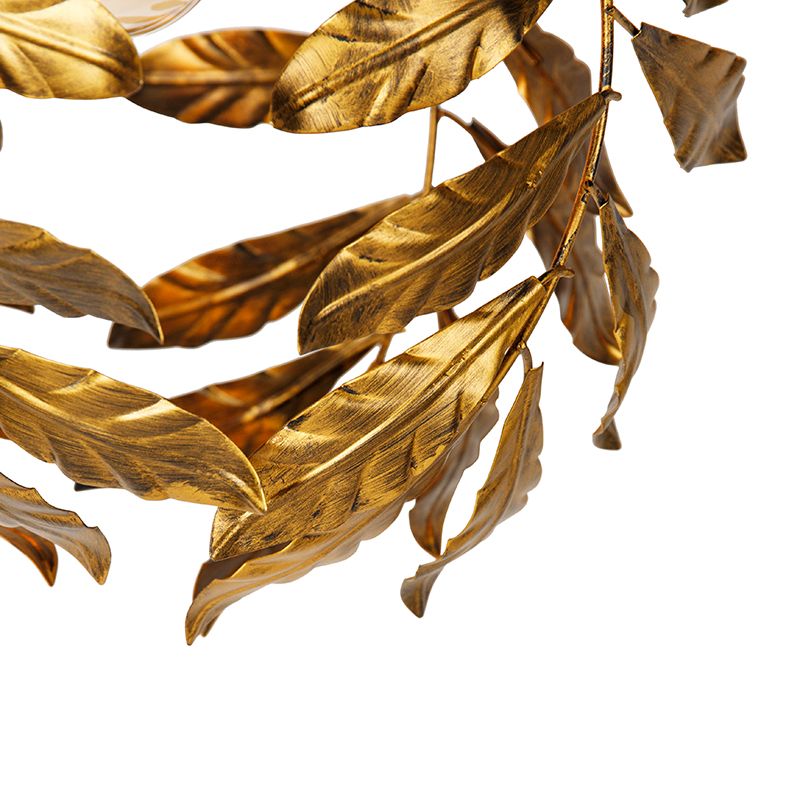 Vintage hanglamp antiek goud 40 cm - Linden