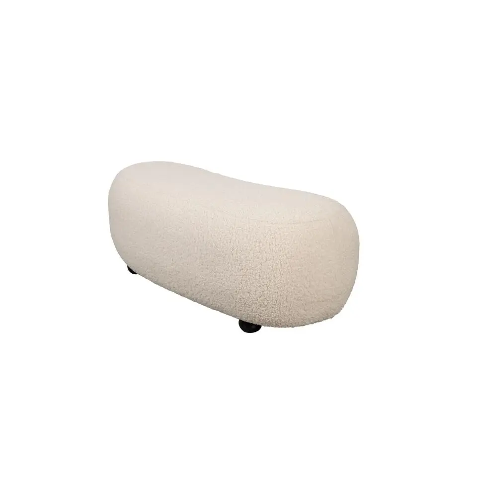 Housecraft Noxx Hocker Teddy stof Wit