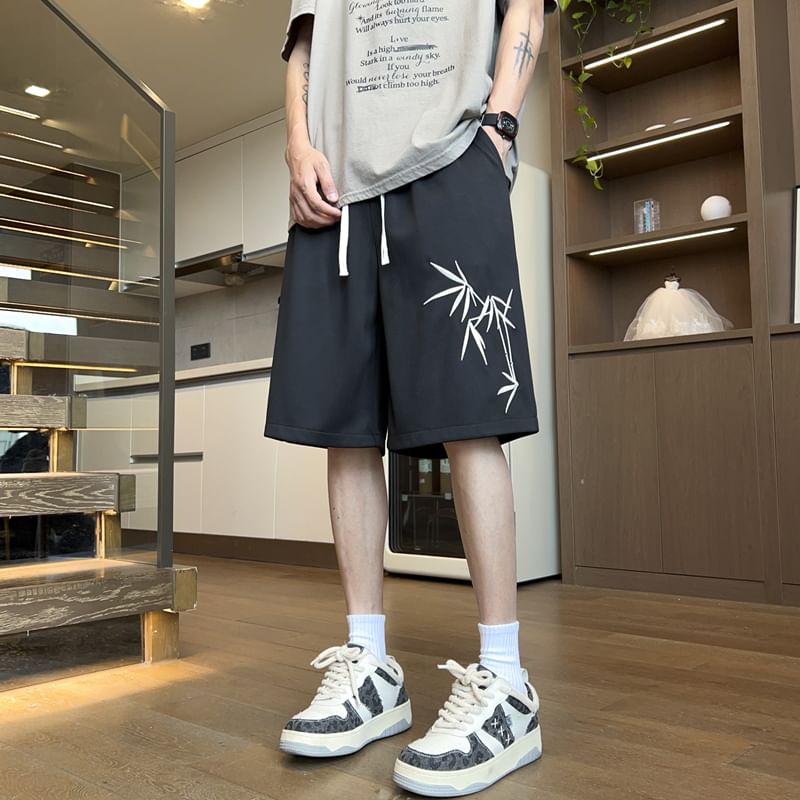 Derbundy - korte mouwen geborduurde sweatshorts