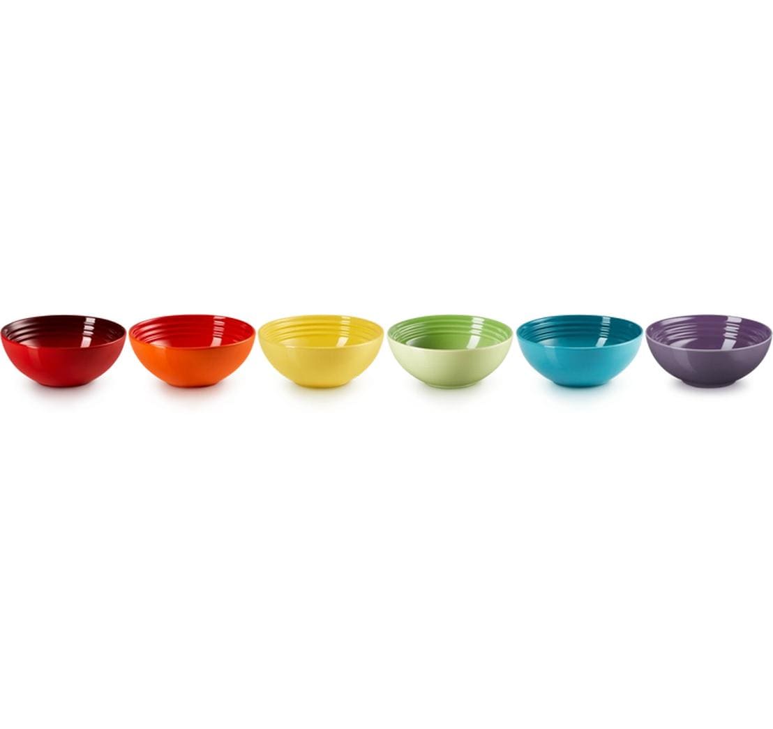 Müslischale Ø 16.2 cm, 1 Stück, RegenbogenFrühstücksschalen aus Steinzeug