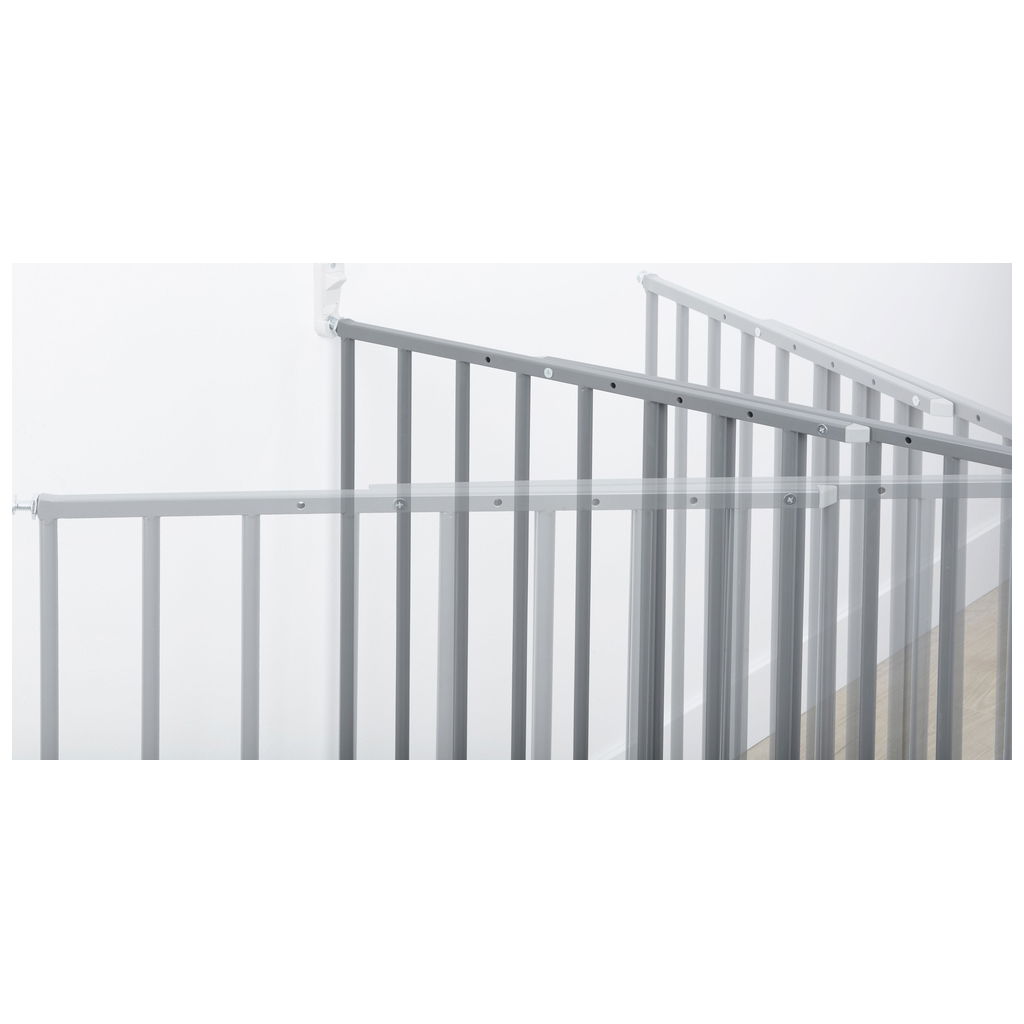 badabullebadabulle   Safe and Protect XL Metal Türschutzgitter grau