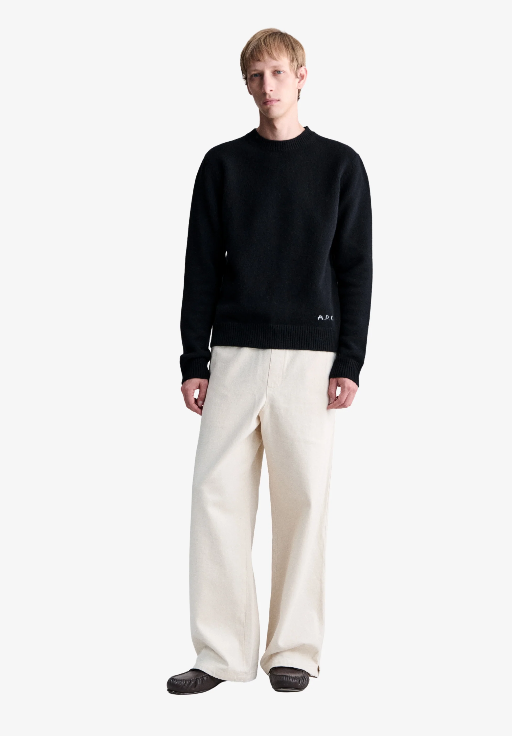 Pantalon workwear blanc cassé - Blanc casse
