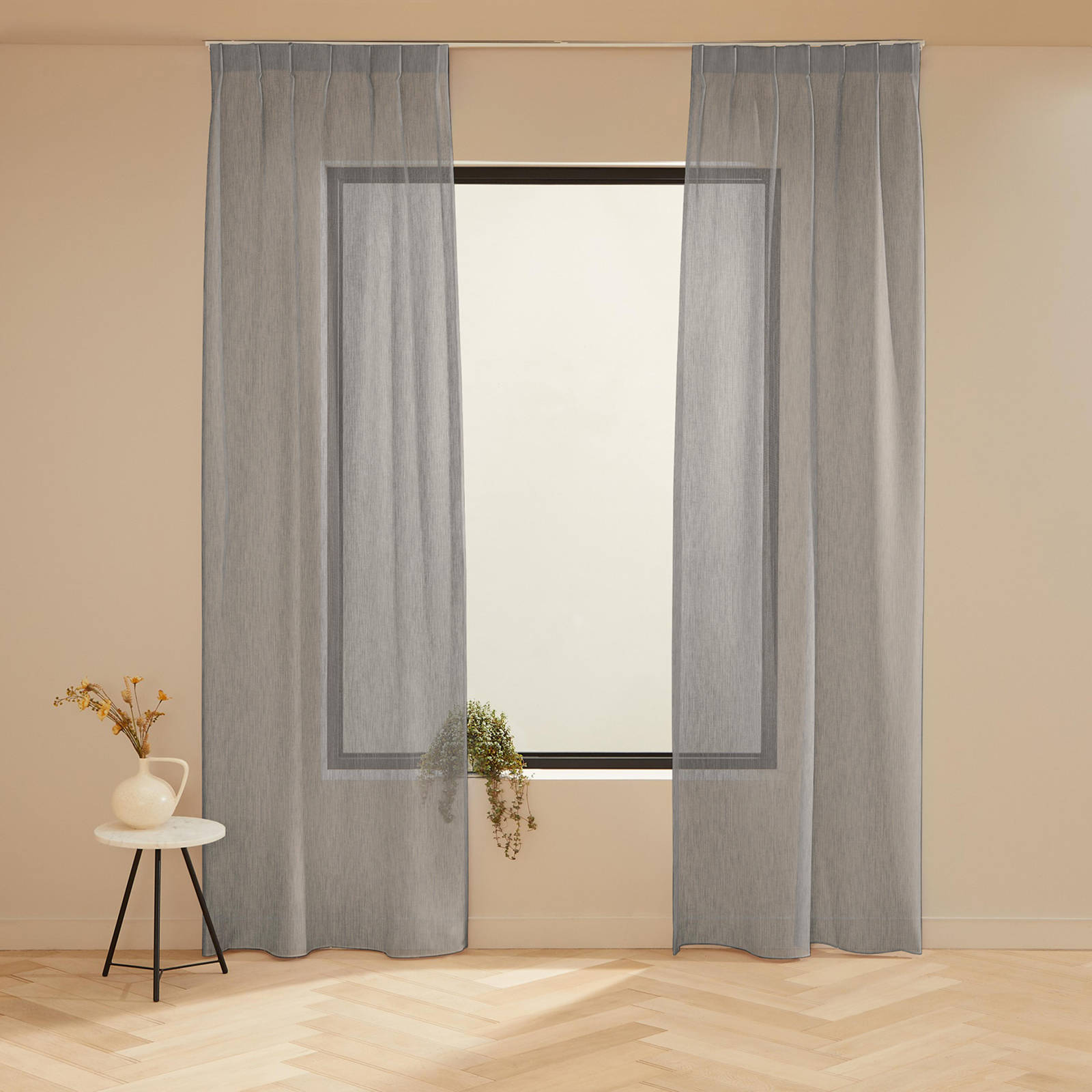 NOUS Living inbetween gordijn Air 93 warm grey