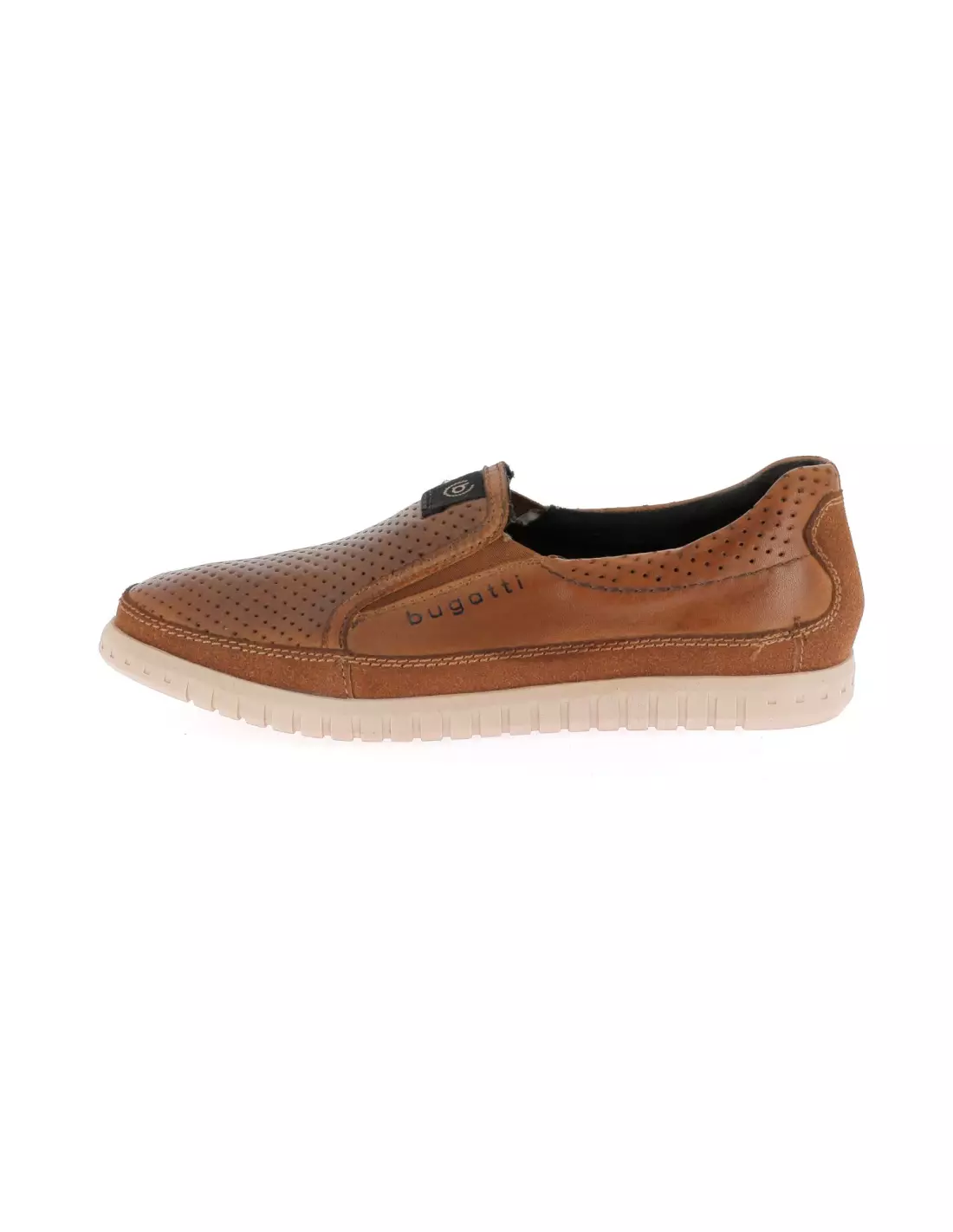 BUGATTI BASS - Bateaux & mocassins COGNAC/COGNAC