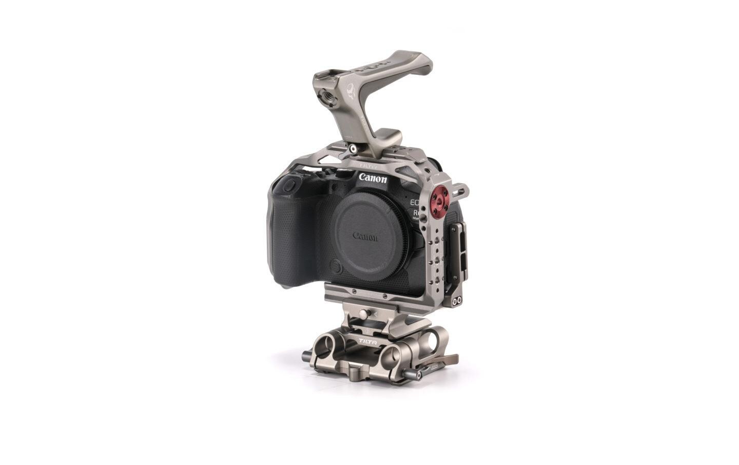Cage Basic Kit für Canon R6 Mark II - Titanium Gray<br>Verbessert die Funktionalität der Kamera und bietet gleichzeitig zusätzlichen Schutz