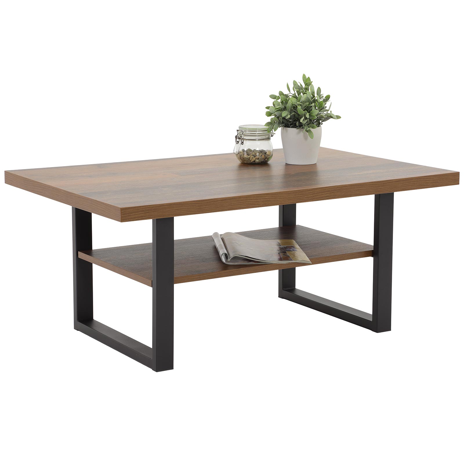 Couchtisch - Oldwood - schwarz - 105 cm