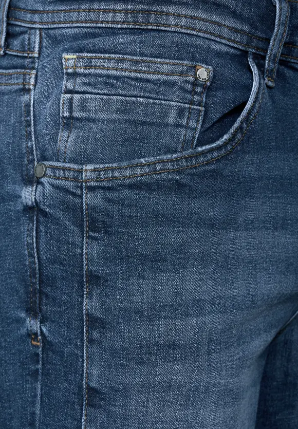 Regular Fit Jeansshorts - indigo blue wash