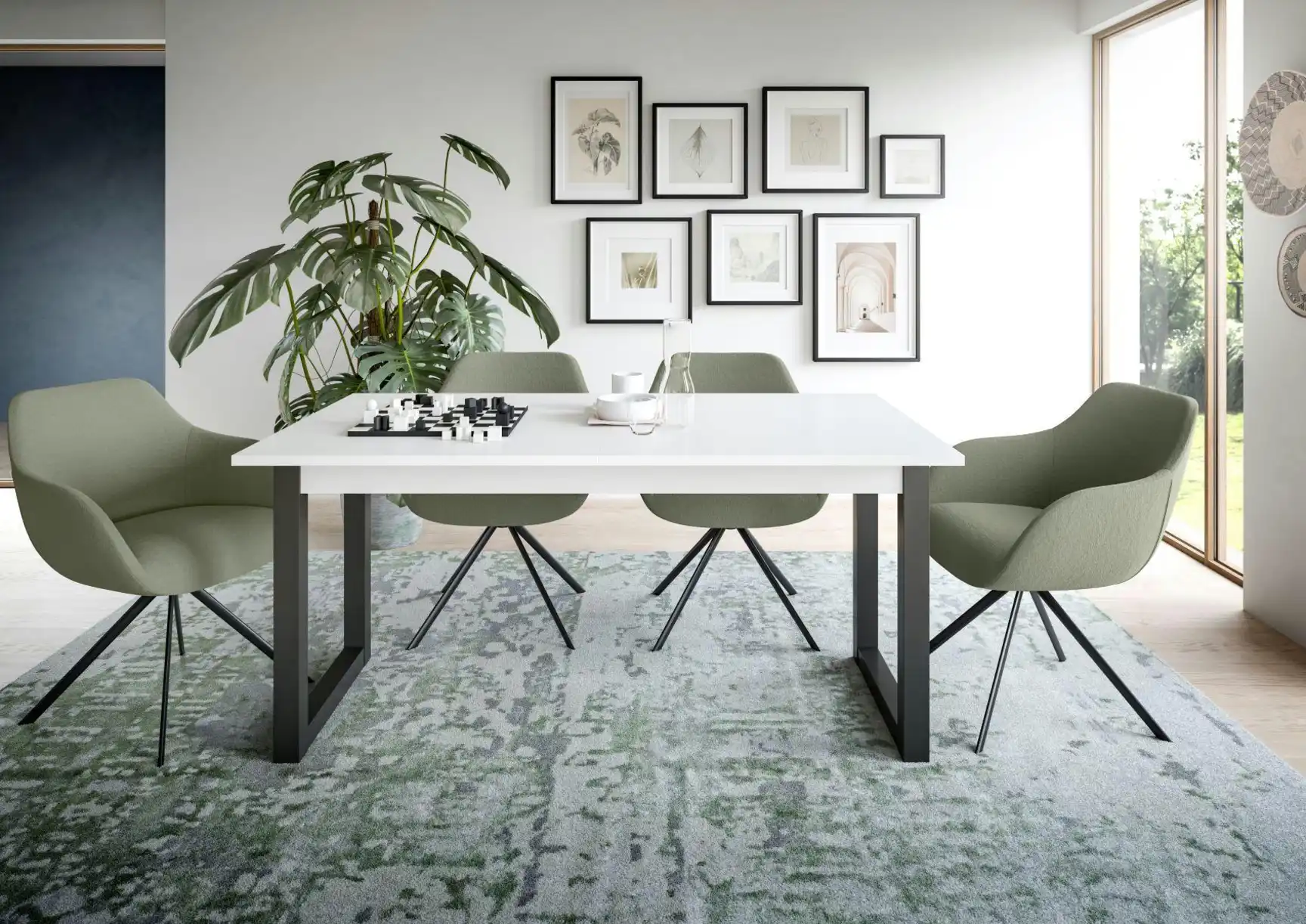 Esstisch 150 x 90 cm ausziehbar Tili