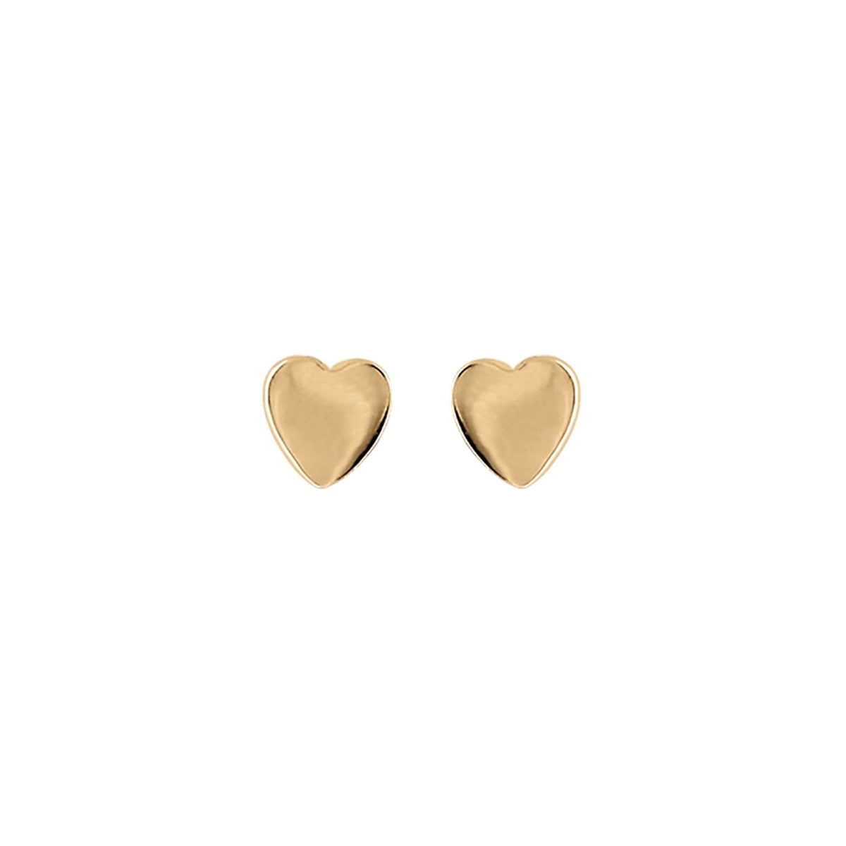 Boucles d'oreilles Coeur - Plaqué or