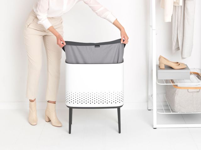 Bo Wasbox, 60 liter, kunststof deksel - White