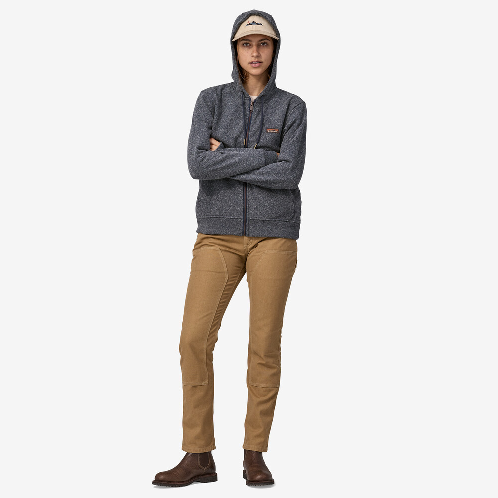 Damen-Arbeits-Hoodie mit durchgehendem Reißverschluss