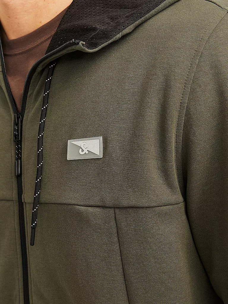 JACK & JONES Sweatjacke JCOAIR olive