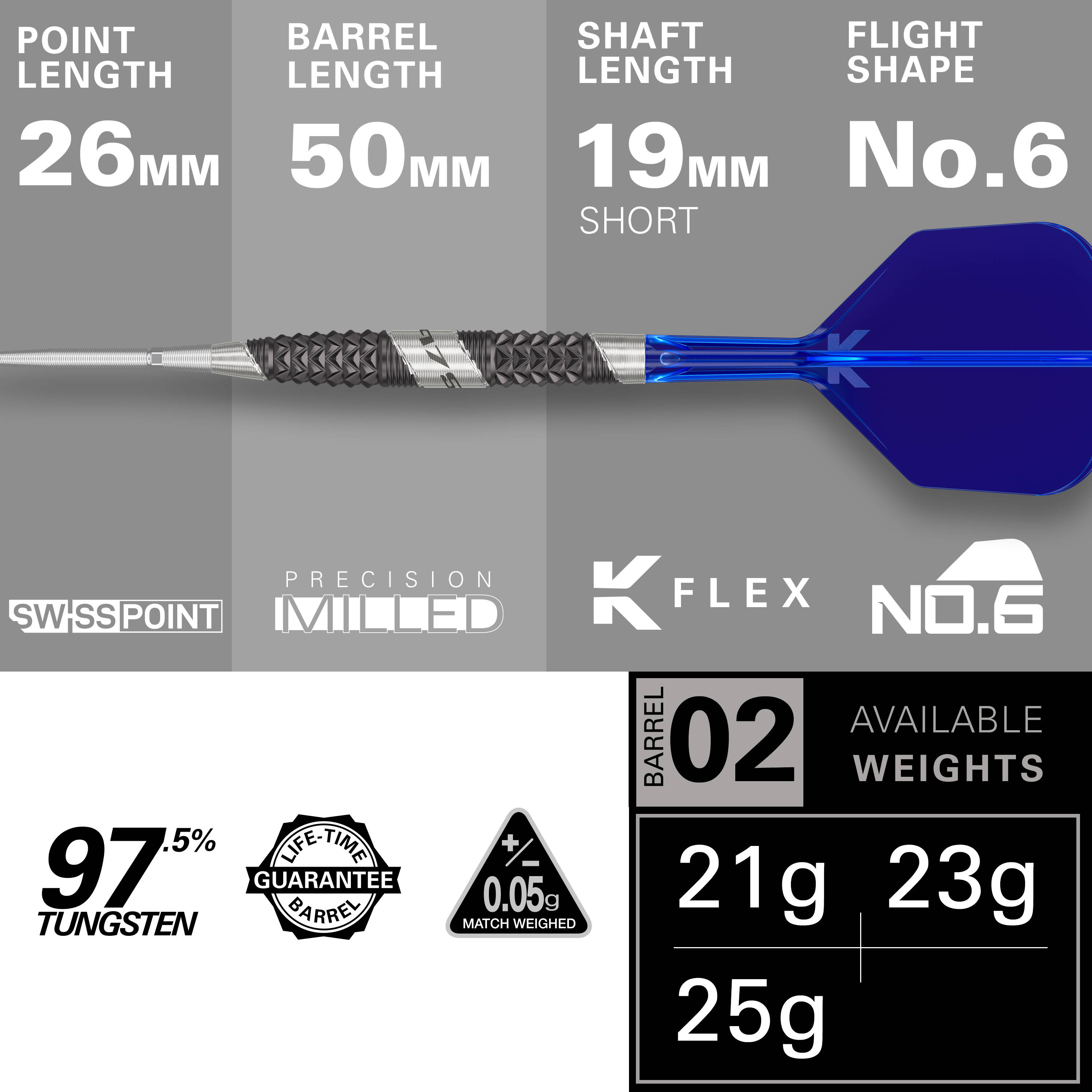 Target - Swiss Point - 975 Ultra Marine 02 - Steeldart