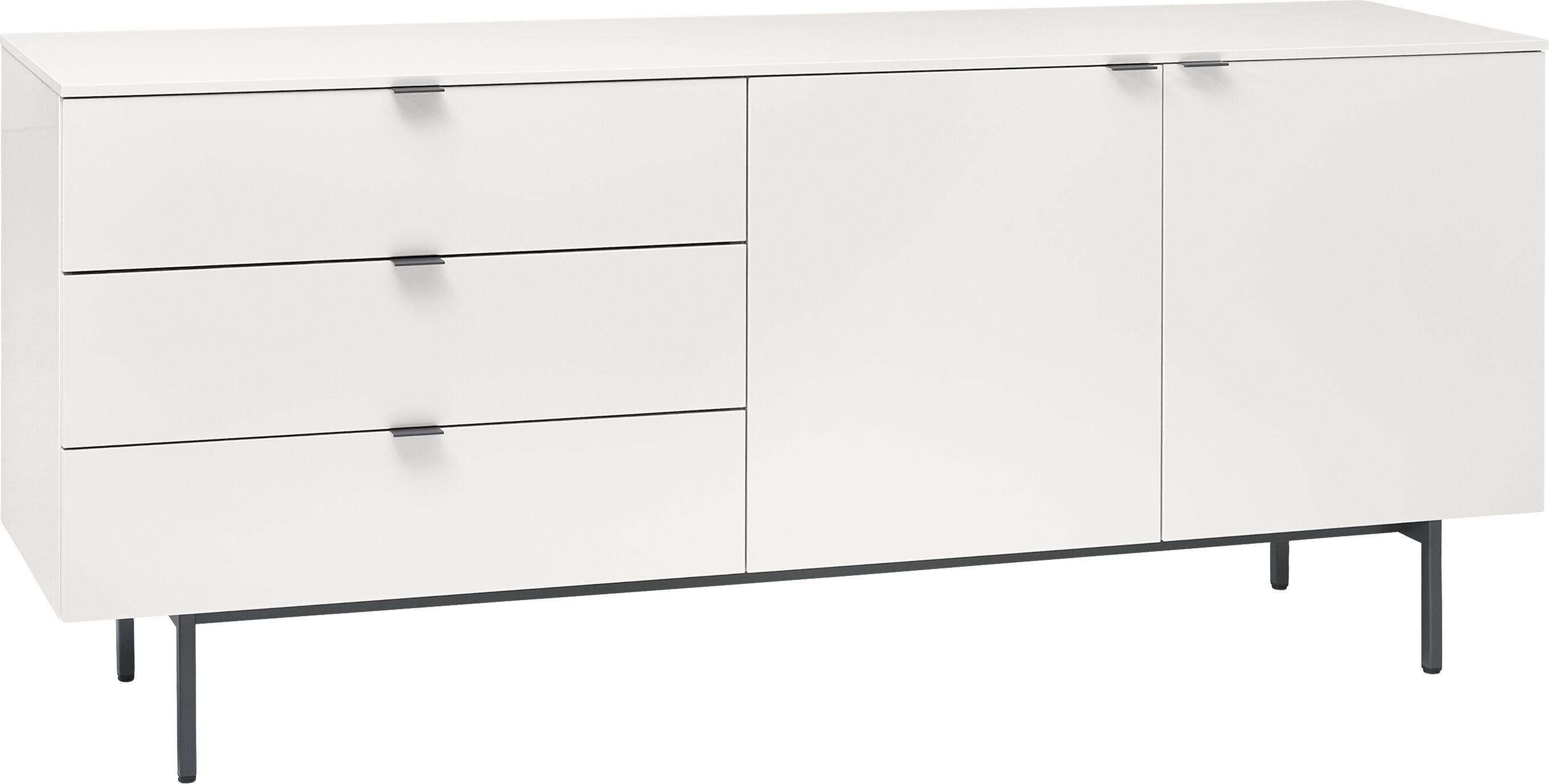 TILL Sideboard - Hellgrau / B: 196.0 cm x T: 41.0 cm x H: 78.4 cm
