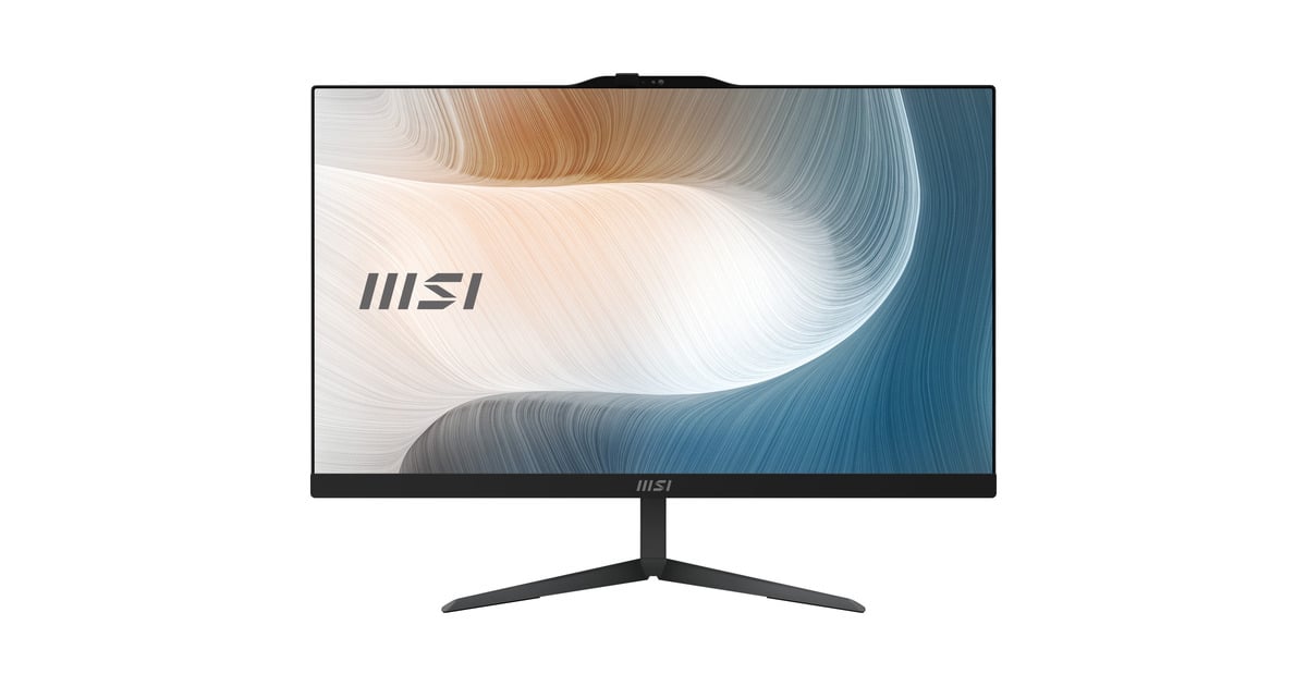 MSIModern AM242 1M-1221EU all-in-one pc  (Zwart | Core 3 100U | Intel Graphics | 8 GB | 256 GB SSD)