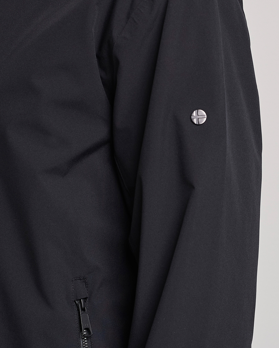 Scandinavian Edition Plain Waterproof Jacket Onyx