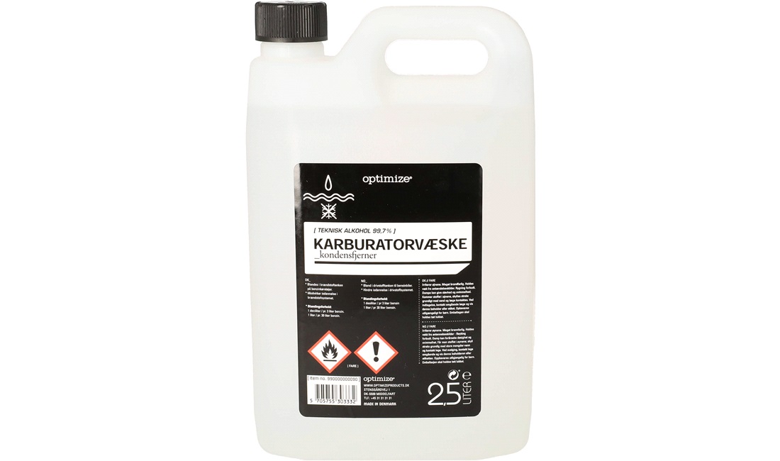 Karburatorvæske 2,5 liter 99,7% Alkohol