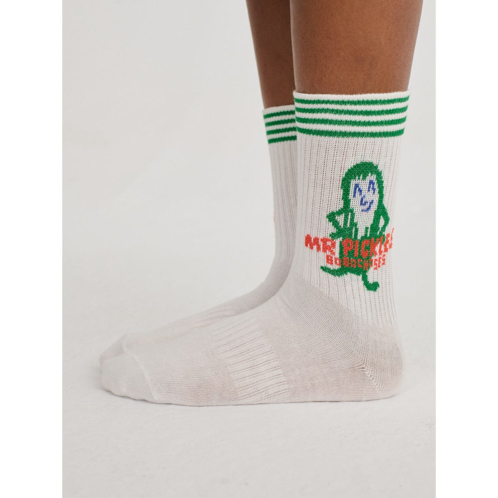 Køb Bobo Choses Offwhite Mr Pickles Kort Strømper
