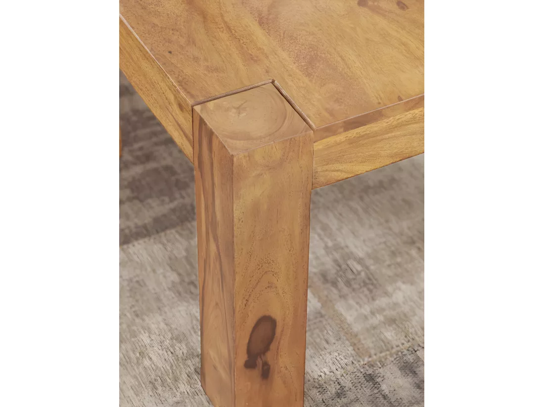Table Basse Bois Massif 60x40x60cm Table d'appoint Table de salon Design