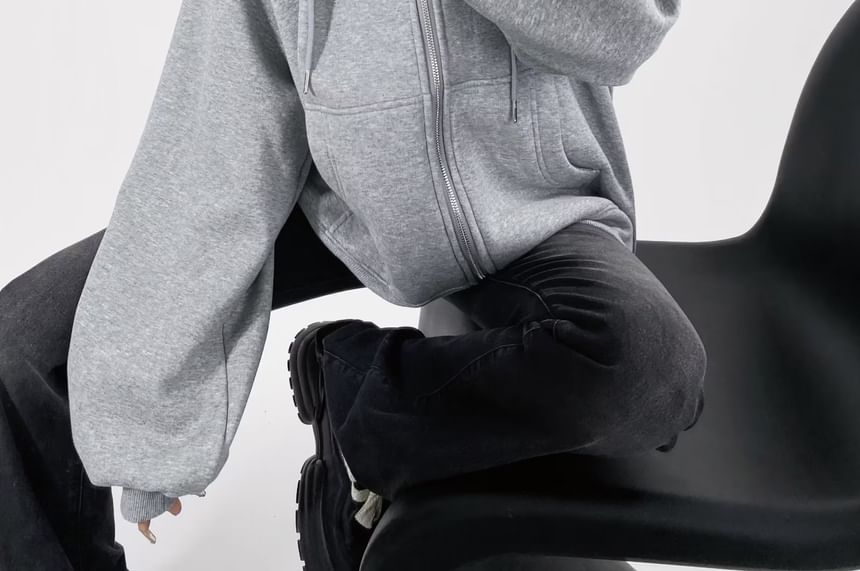 Amyway - Effen hoodie met rits