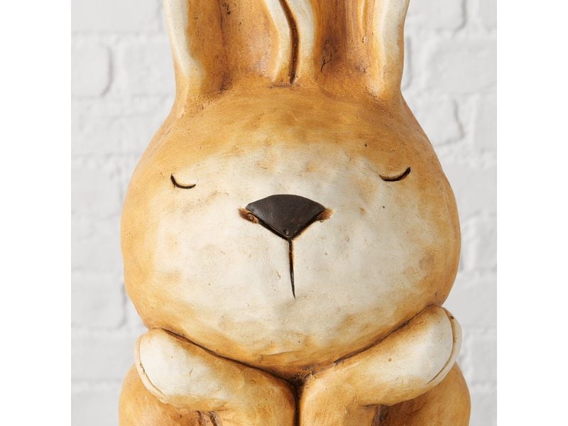 Boltze Aufsteller Hase Udo, Beige Osterdekoration zum hinstellen