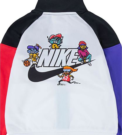 Nike Tr?ningss?t - Cardigan/Bukser - Blåcked - Sort/Multifarvet