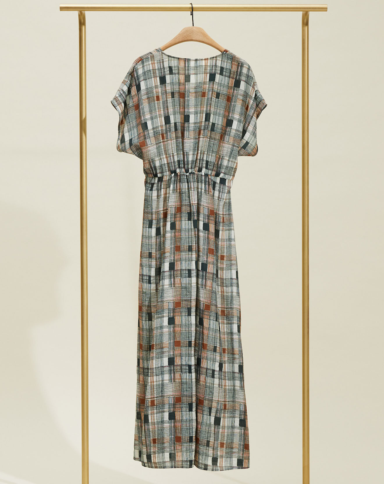 Chloé Stora Robe Milly imprimée kaki