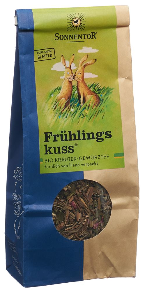 SONNENTOR Frühlingskuss Kräuterteemisch offen BIO 80 g