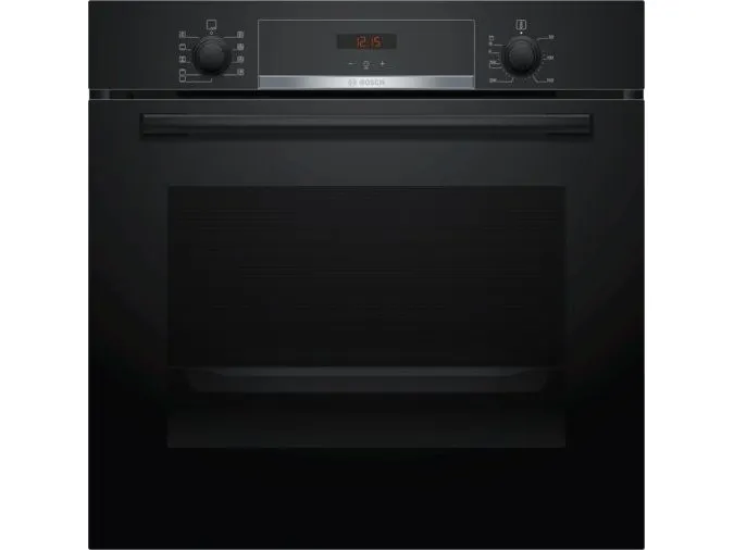 Bosch Serie | 4 HBA534EB0 - Ovn - til indbygning - niche - bredde: 56 cm - dybde: 55 cm - højde: 58.5 cm - med selv-rengøring - Klasse A - sort