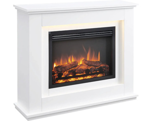 Richen Baldur elektrische haard, wit, 100x82 cm, 2000 watt, met afstandsbediening