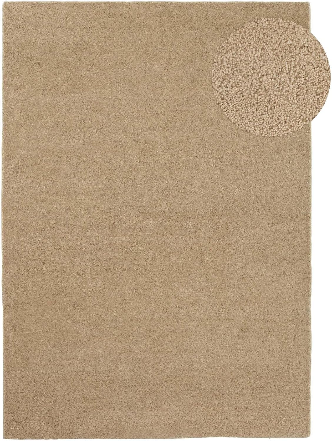 Taracarpet Teppich Georgia Gabbeh Loom Wollteppich strapazierfähiger Schurwollteppich fürs Wohnzimmer, Schlafzimmer und Esszimmer Creme 200x290 cm
