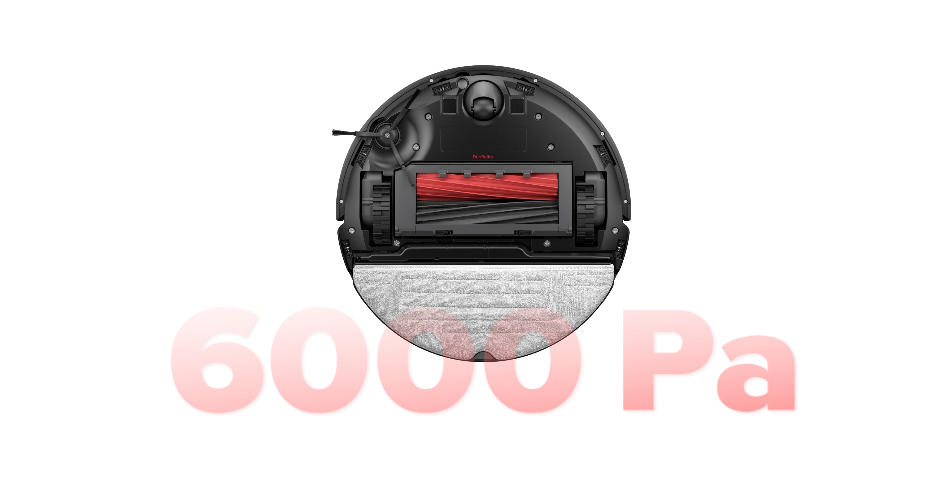 S8  Staubsaug-Roboter Staubsauger Nass / Trocken Bodenreinigung mit RockDock Plus / App Steuerung (R100031) - Schwarz