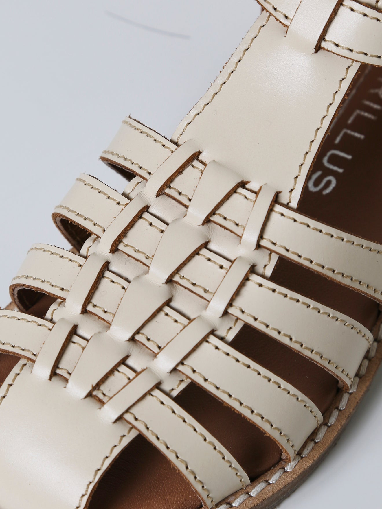 Sandales tressées Fille en cuir
