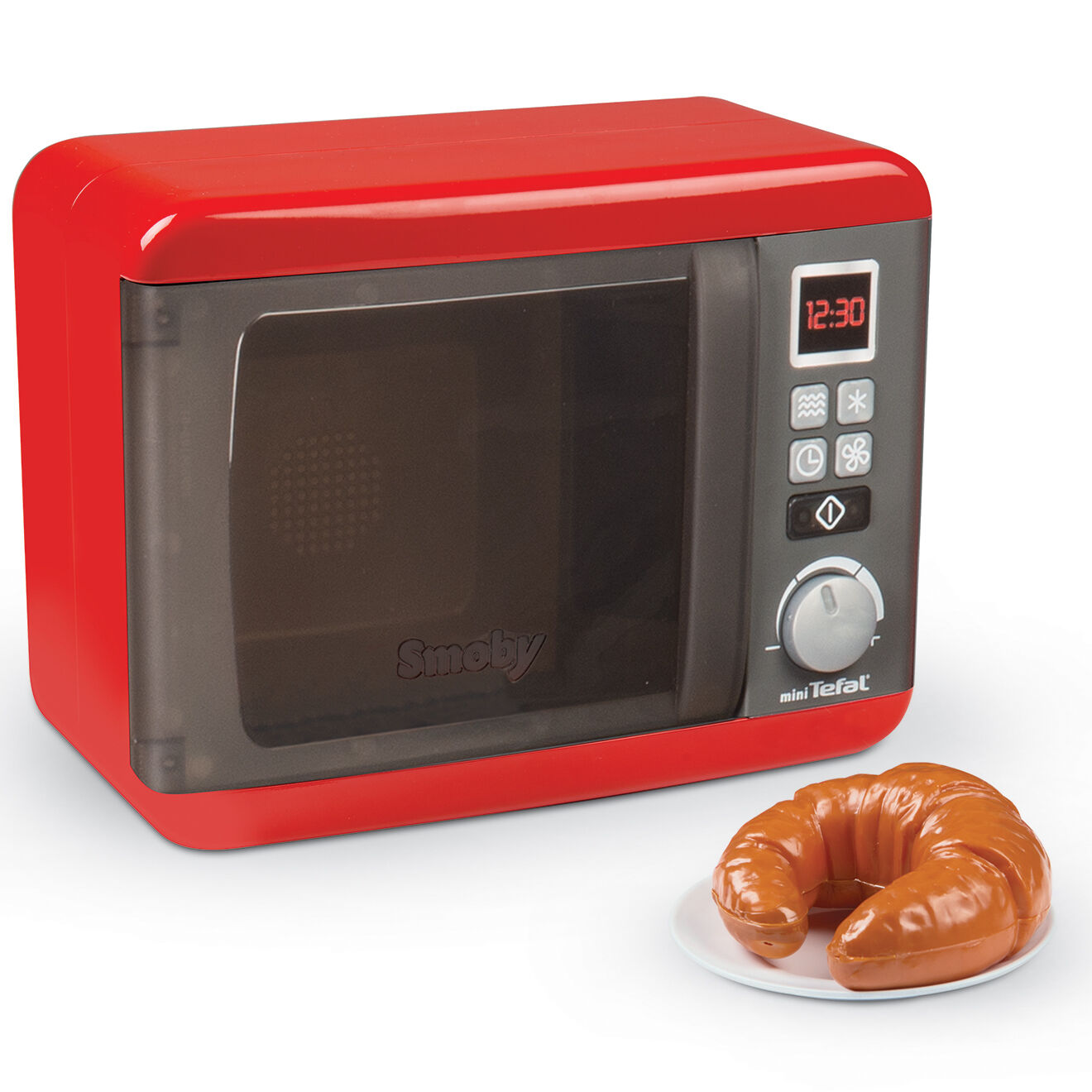 Smoby Micro-ondes électronique Téfal rouge - 48x44x57 cm