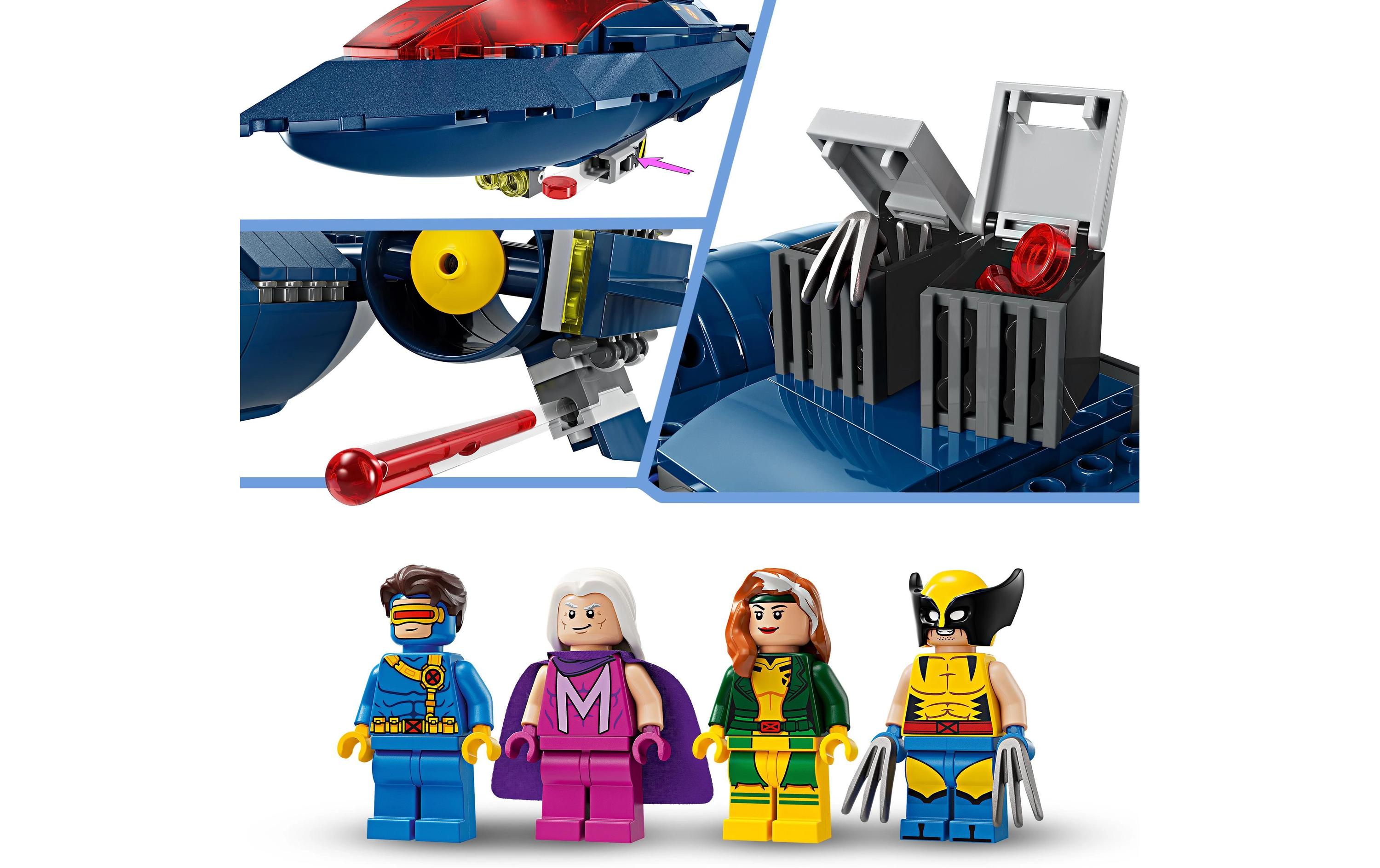 Marvel X-Jet der X-Men 76281Baubares Modell eines Spielzeugfliegers