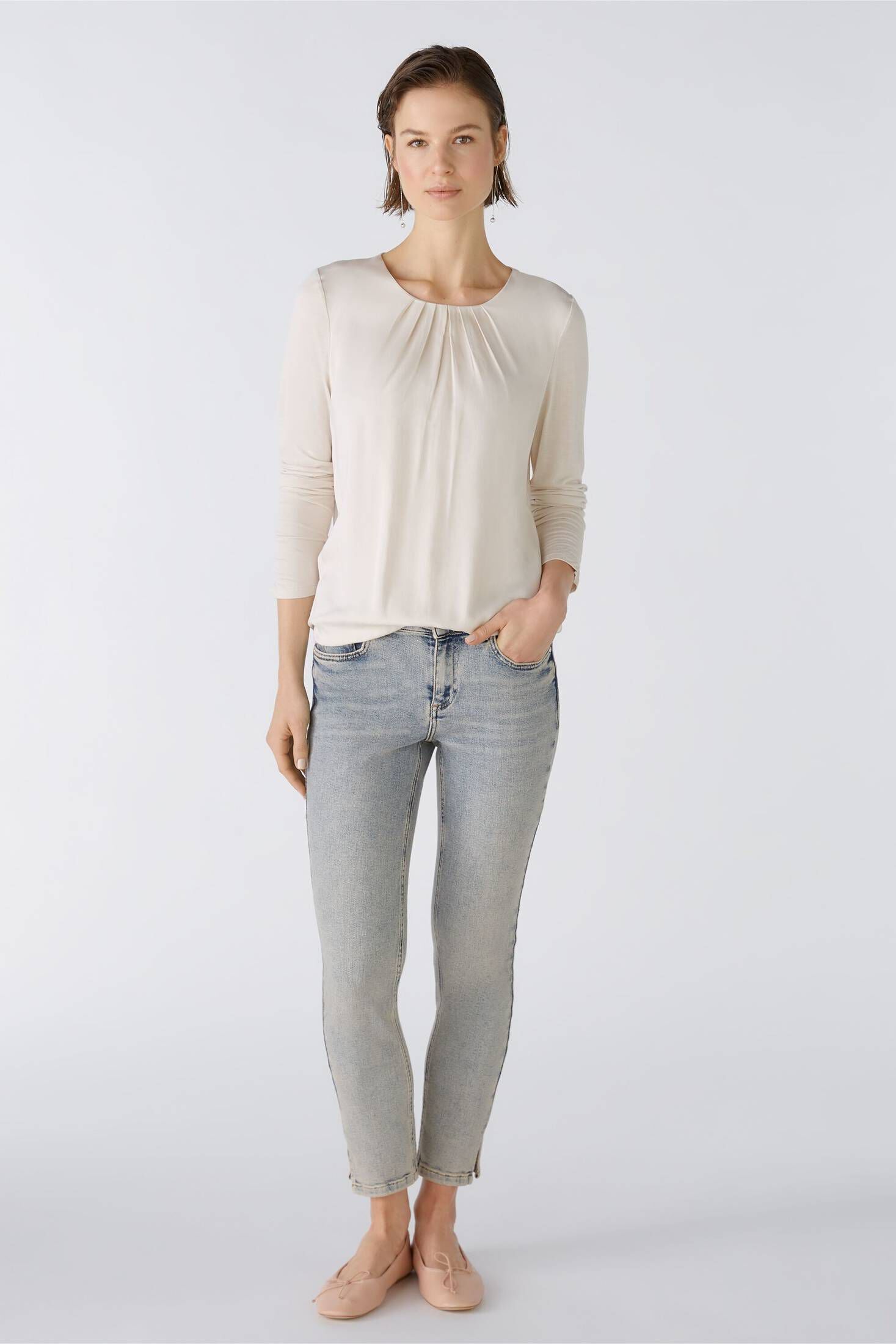 Oui| Damen Blusenshirt