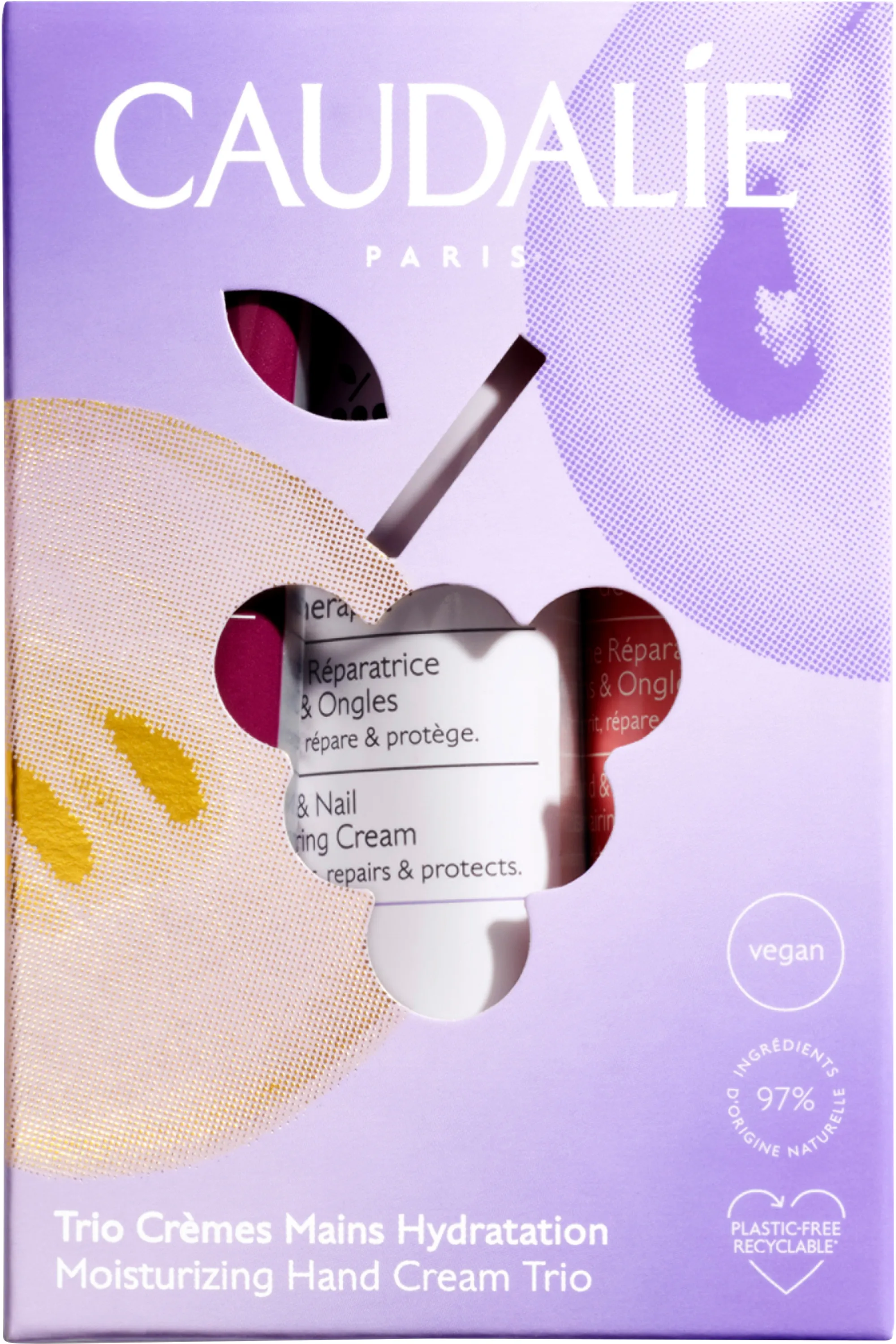 Caudalie Trio de crèmes mains hydratation