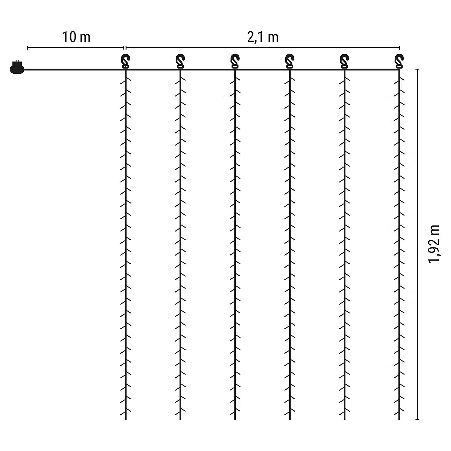FARMHOUSE LED-Vorhang