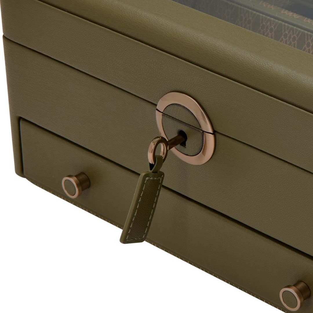 Wolf 1834 Earth Uhren- und Schmuckbox Olive