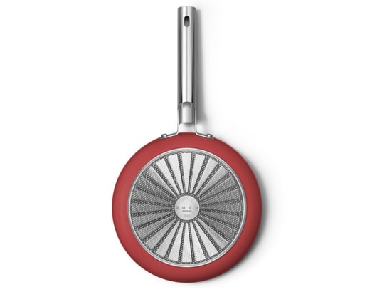 SMEG - Poêle CKFF2601RDM rouge mat 26 cm tous feux