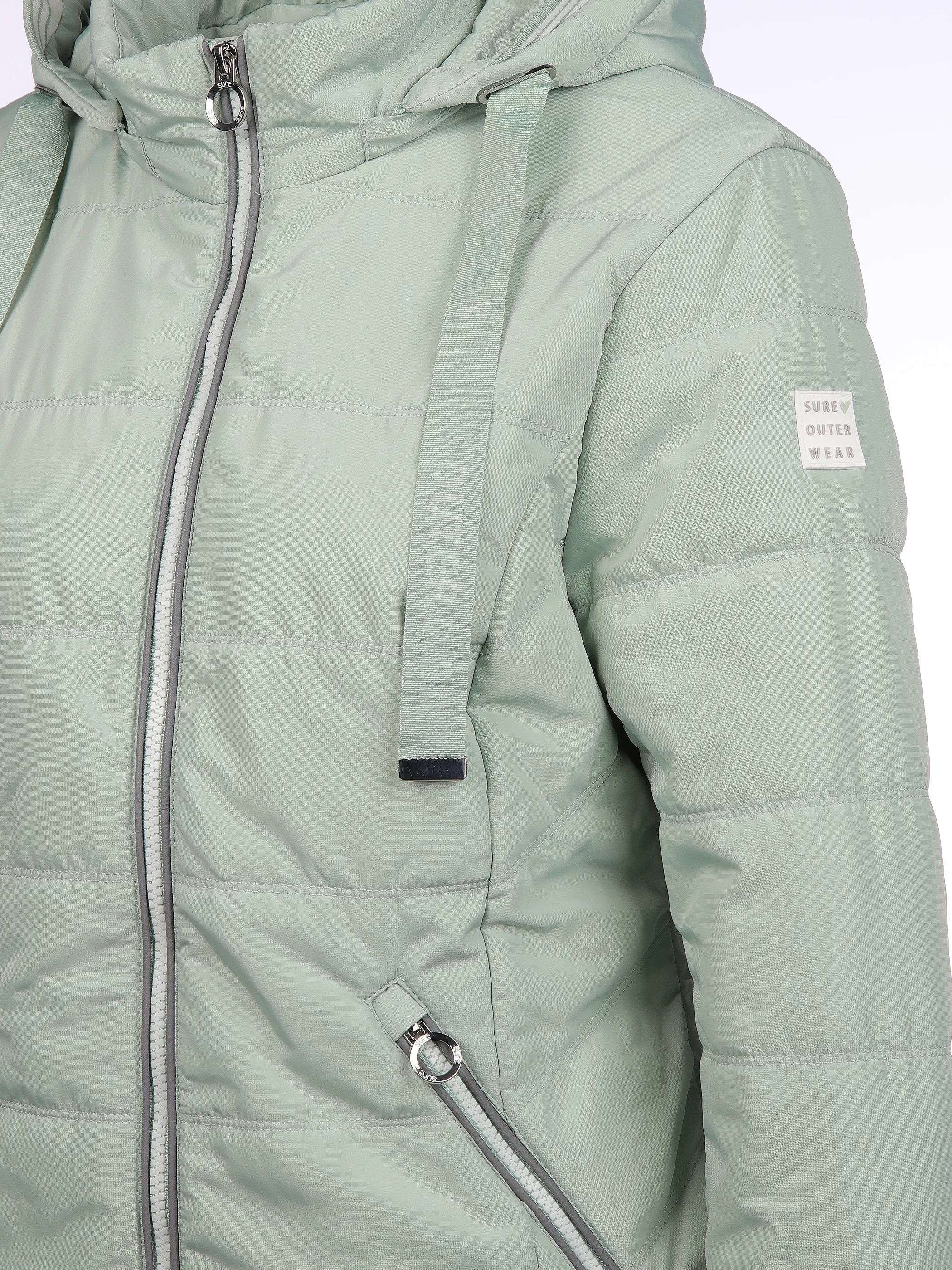 Damen Steppjacke mit Kapuze