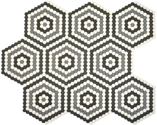 Glasmozaïek Cuba HX3M hexagon ECO glasmix