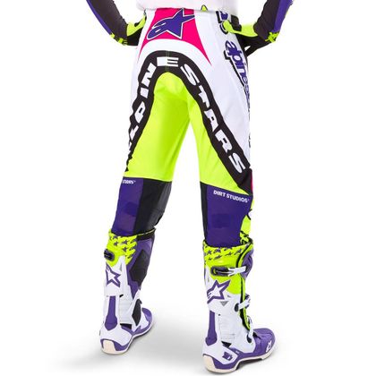 Pantalon cross Alpinestars SUPERTECH - DIRT STUDIO 2025 - Blanc / Violet