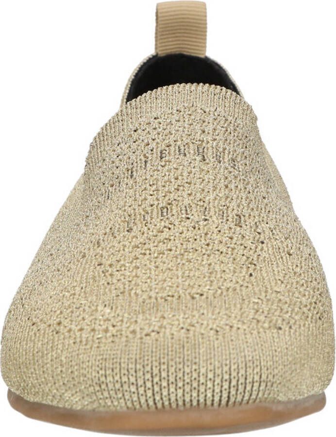 La Strada Loafer Goud Knitted Damesschoenen