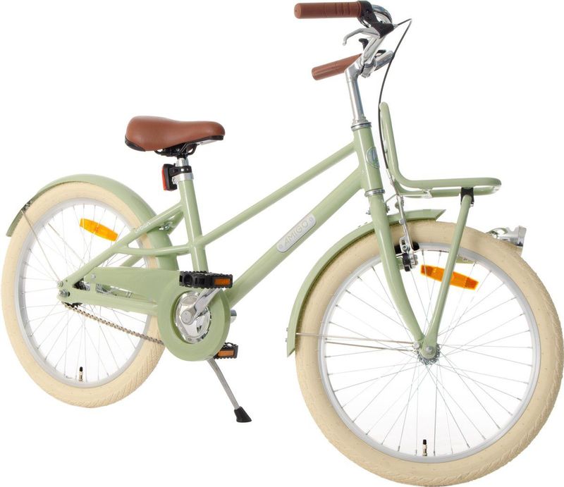 AMIGO Urban Meisjesfiets 20 Inch - Kinderfiets voor 6 tot 8 Jaar - 110-125 cm - Groen